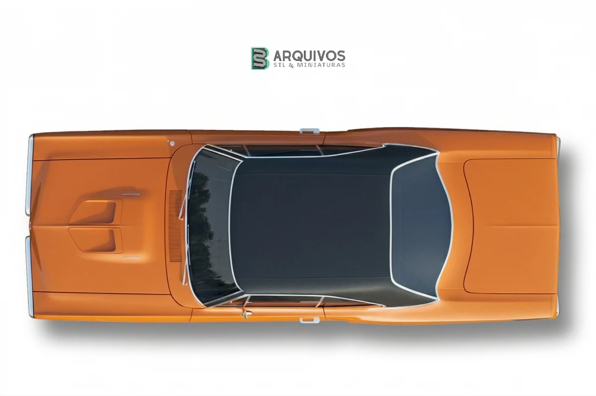 Modelo 3D STL - Dodge Super Bee 1970 — foto 2